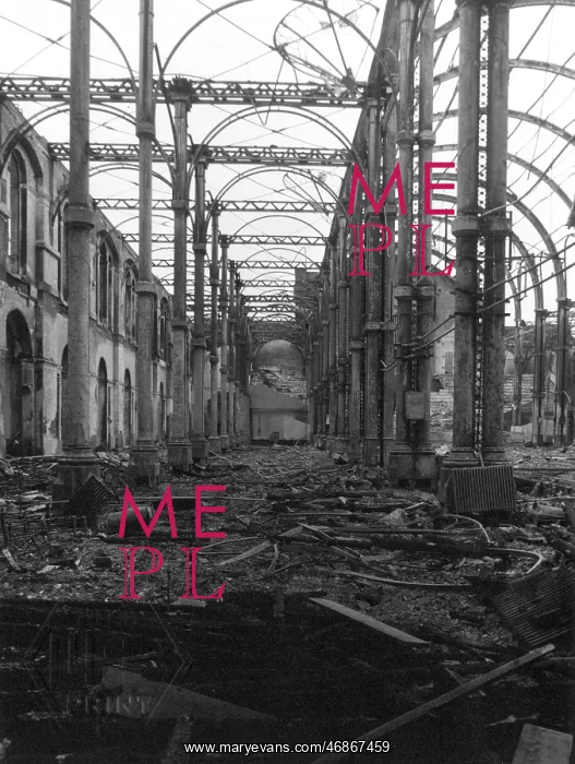 : Fire damage at Alexandra Palace, London : Fire damage at Alexandra Palace, London