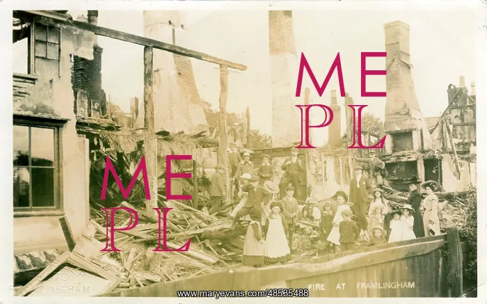 : Fire Disaster, Framlingham, Suffolk : Fire Disaster, Framlingham, Suffolk