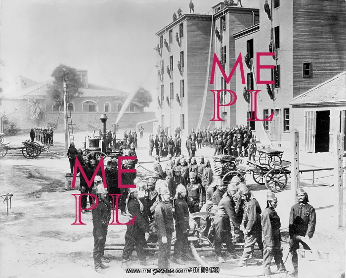: Fire drill in Constantinople, 1929 : Fire drill in Constantinople, 1929