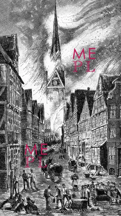 : fire, fires, Hamburg Fire 5.5.1842 - 8.5.1842 : fire, fires, Hamburg Fire 5.5.1842 - 8.5.1842