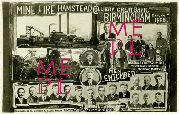 : Mine Fire at the Hamstead Colliery, Great Barr, Birmingham : Mine Fire at the Hamstead Colliery, Great Barr, Birmingham