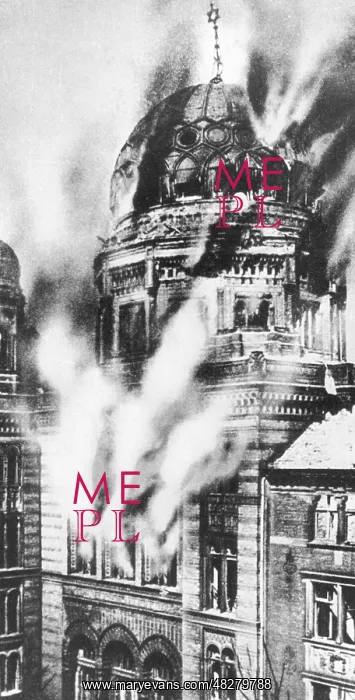 : Fire of the New Synagogue in Berlin, 1943 : Fire of the New Synagogue in Berlin, 1943