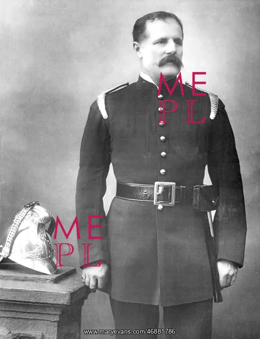 : Fire officer in studio photograph : Fire officer in studio photograph