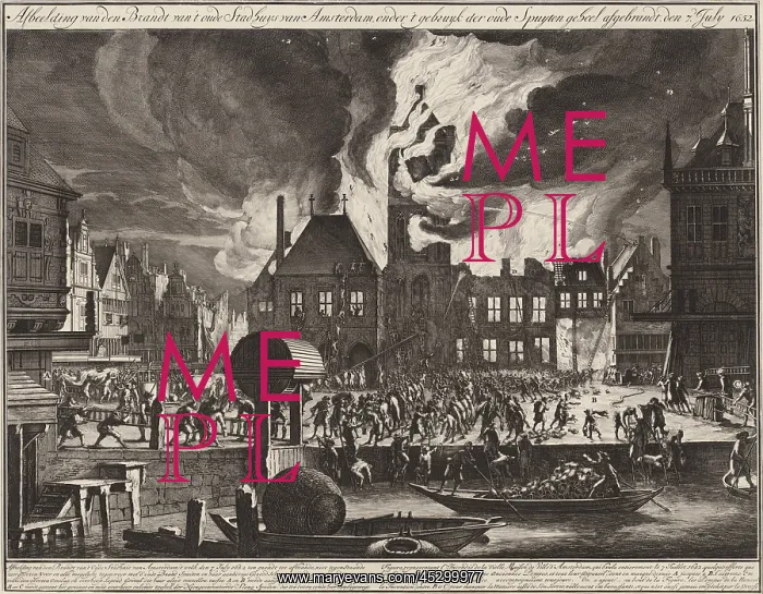 : The Fire in the Old Town Hall in Amsterdam : The Fire in the Old Town Hall in Amsterdam