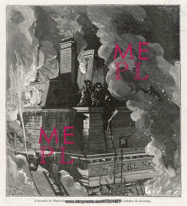 : FIRE / OPERA COMIQUE / 1887 : FIRE / OPERA COMIQUE / 1887