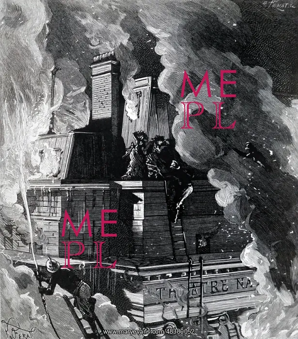 : Fire at the Opera Comique, Paris, 1887 : Fire at the Opera Comique, Paris, 1887