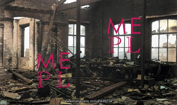 : Fire scene in hat factory : Fire scene in hat factory