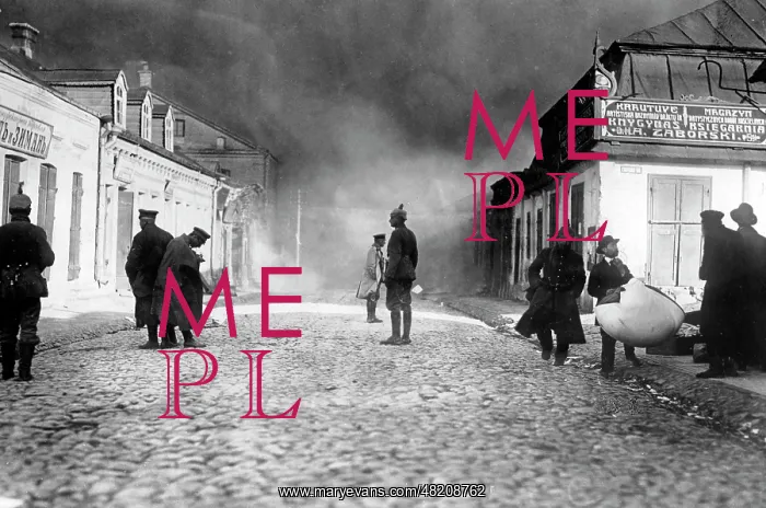 : Fire in Siauliai, 1915 : Fire in Siauliai, 1915