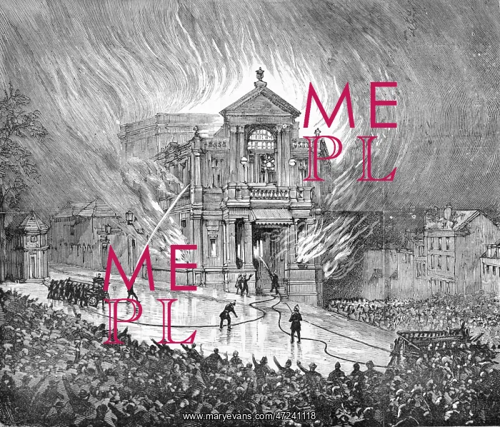 : Fire at Theatre Royal, Exeter 1887 : Fire at Theatre Royal, Exeter 1887
