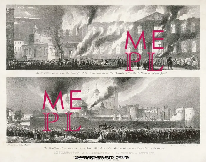 : FIRE AT THE TOWER 1841 : FIRE AT THE TOWER 1841
