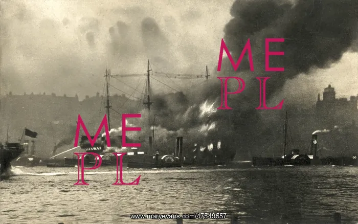 : Fire on Training Ship Wellesley, North Shields : Fire on Training Ship Wellesley, North Shields
