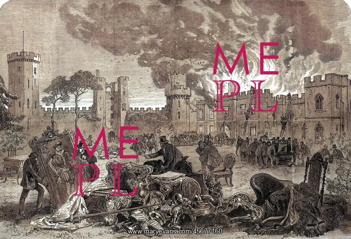 : The fire at Warwick Castle : The fire at Warwick Castle
