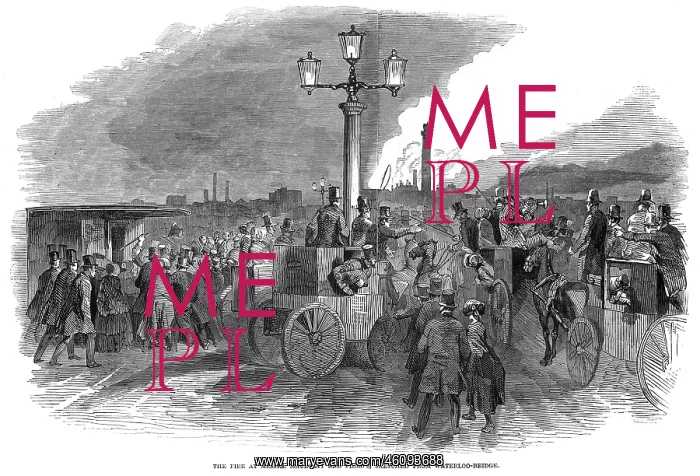 : Fire on the Westminster Road, London : Fire on the Westminster Road, London