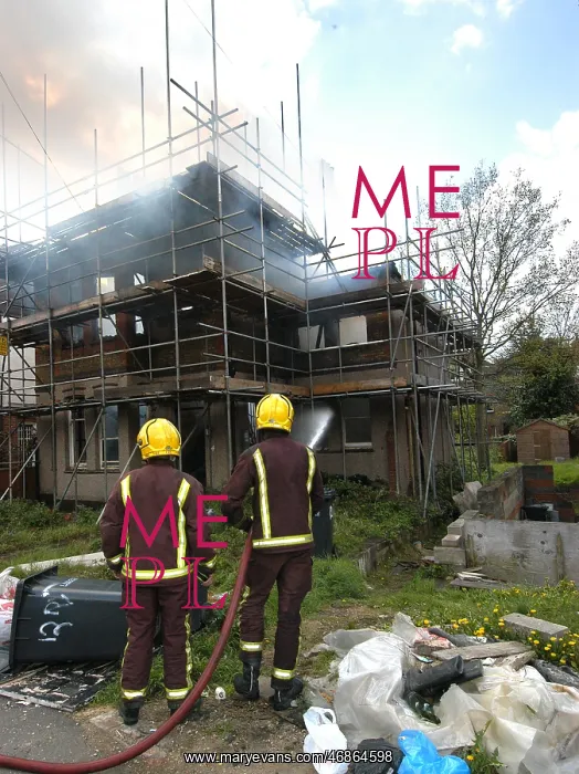 : Firefighters attend a house fire at Rydal Road : Firefighters attend a house fire at Rydal Road
