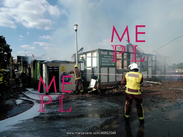: Firefighters respond to a building fire, West London : Firefighters respond to a building fire, West London