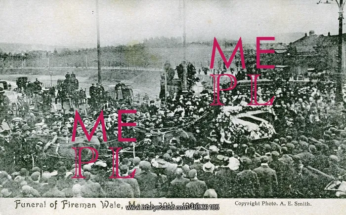 : Fireman Wale - Funeral Procession, Bristol, Bristol County : Fireman Wale - Funeral Procession, Bristol, Bristol County