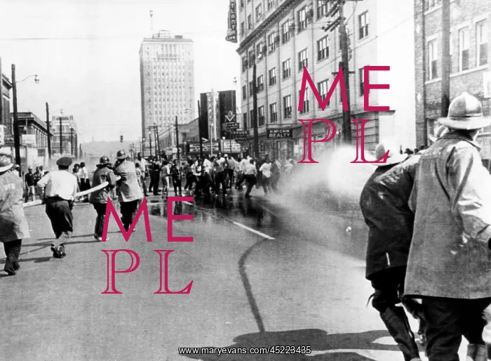 : Firemen use hoses to disperse a civil rights ? : Firemen use hoses to disperse a civil rights ?