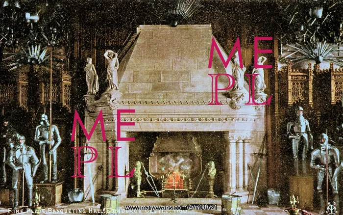 : Fireplace, Banqueting Hall, Edinburgh Castle, Scotland : Fireplace, Banqueting Hall, Edinburgh Castle, Scotland