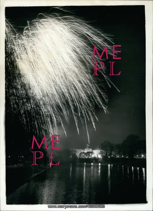 : Firework display for President de Gaulle in London : Firework display for President de Gaulle in London