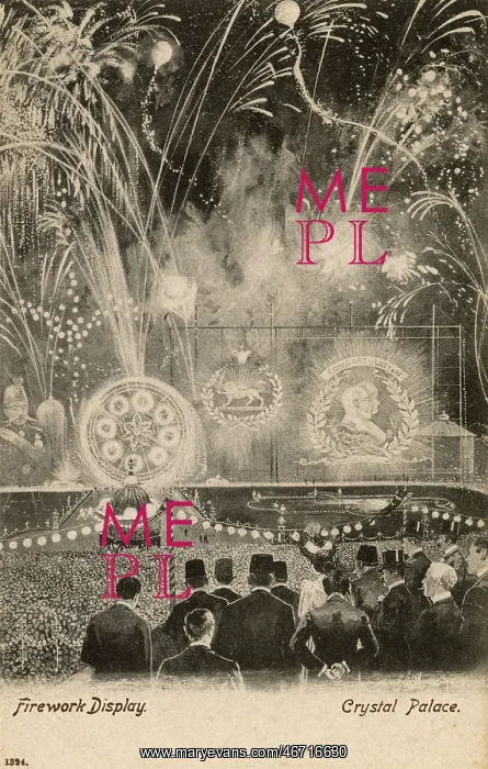 : Firework Display for the Shah of Persia - 1902 : Firework Display for the Shah of Persia - 1902