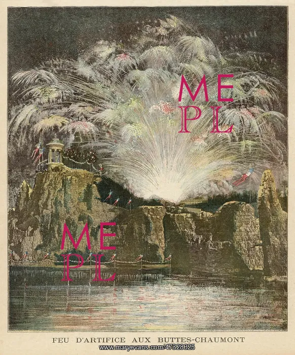 : FIREWORKS IN PARIS PARK : FIREWORKS IN PARIS PARK