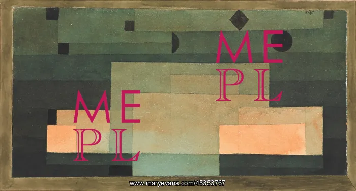 : THE FIRMAMENT ABOVE THE TEMPLE, by Paul Klee : THE FIRMAMENT ABOVE THE TEMPLE, by Paul Klee