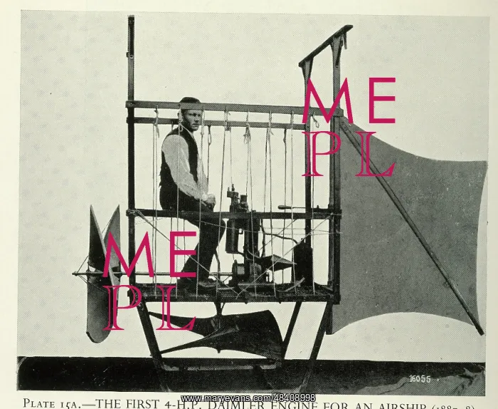  : First 4 HP Daimler engine for an airship
