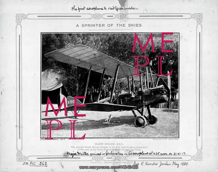 : First Aeroplane in Grahamstown : First Aeroplane in Grahamstown