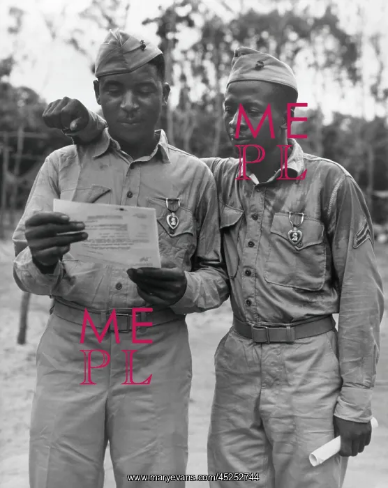 : First African American Marines decorated by the : First African American Marines decorated by the