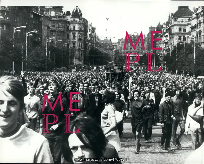 : First anniversary of Soviet invasion of Czechoslovakia, Prag : First anniversary of Soviet invasion of Czechoslovakia, Prag