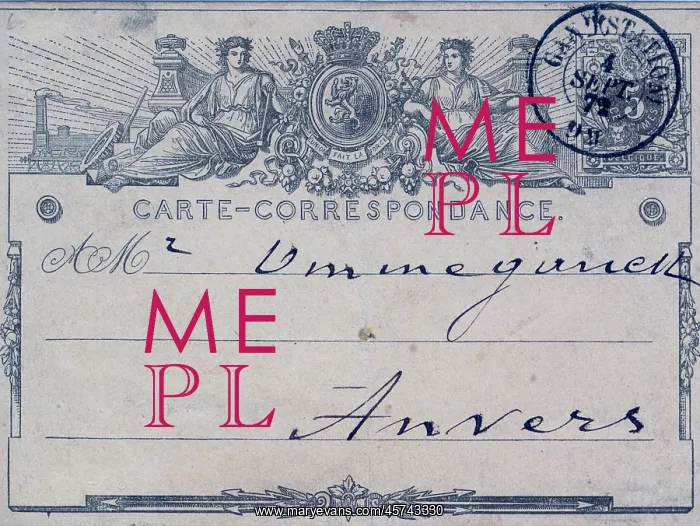 : First Belgian Postcard : First Belgian Postcard