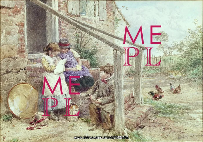 : Her First Book ' children on steps : Her First Book ' children on steps