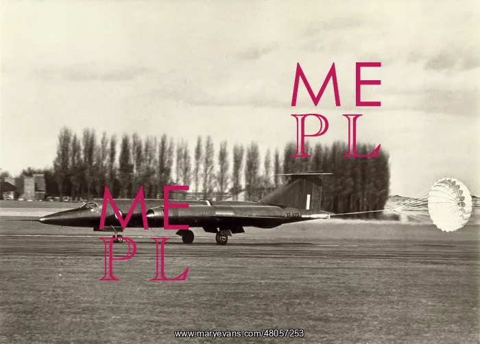 : The first Bristol 188 XF923 at the end of its first flight : The first Bristol 188 XF923 at the end of its first flight