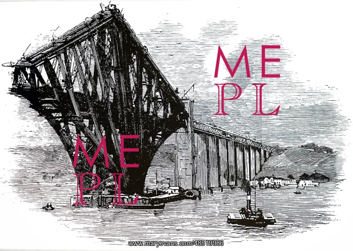 : First cantilever, of the Forth bridge, Scotland, 1890 : First cantilever, of the Forth bridge, Scotland, 1890