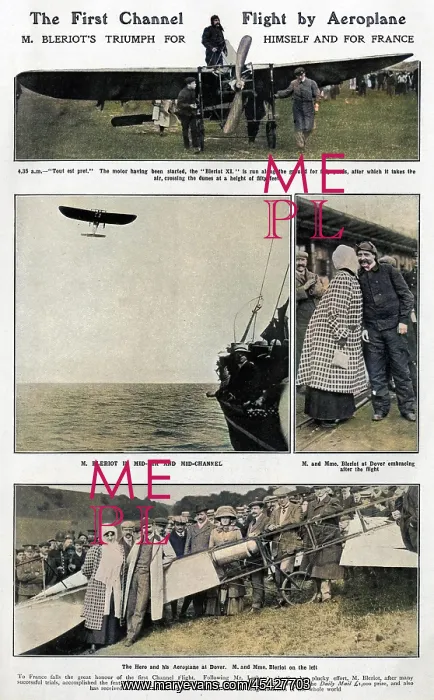 : The First Channel Flight by Bleriot : The First Channel Flight by Bleriot