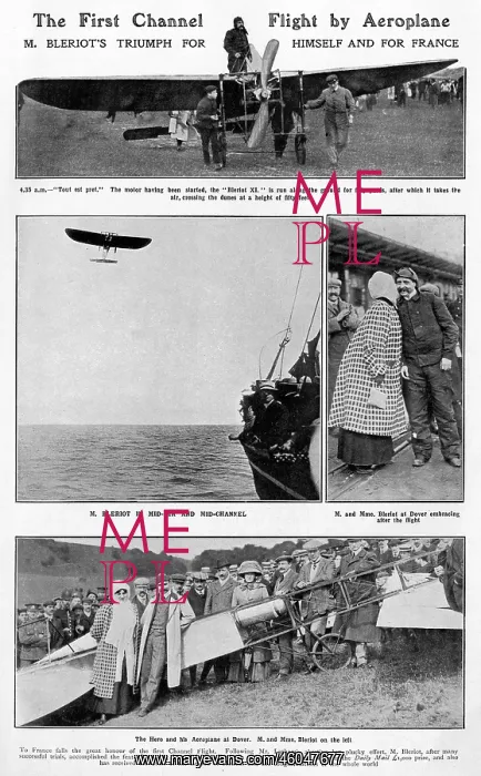 : The First Channel Flight by Bleriot : The First Channel Flight by Bleriot