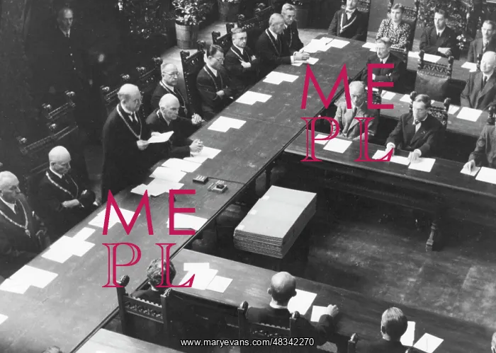 : The first city council meeting in Munich after : The first city council meeting in Munich after