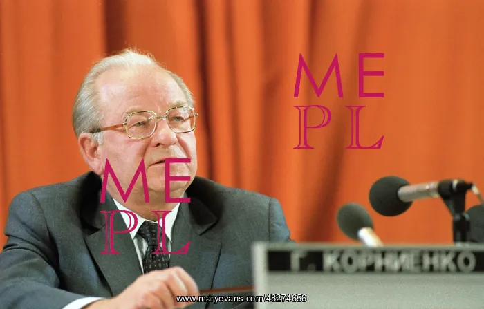 : First Deputy of Soviet Foreign Minister G. Kornienko, 1985 : First Deputy of Soviet Foreign Minister G. Kornienko, 1985
