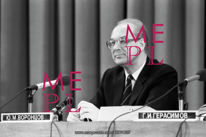 : First Deputy of Soviet Foreign Minister Yuri Vorontsov, 1986 : First Deputy of Soviet Foreign Minister Yuri Vorontsov, 1986