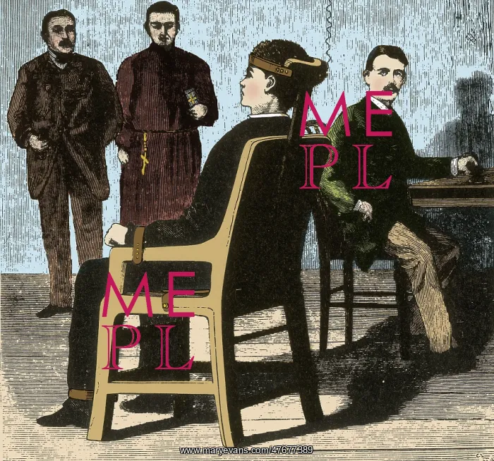 : First Design for Electric Chair, 1890 : First Design for Electric Chair, 1890