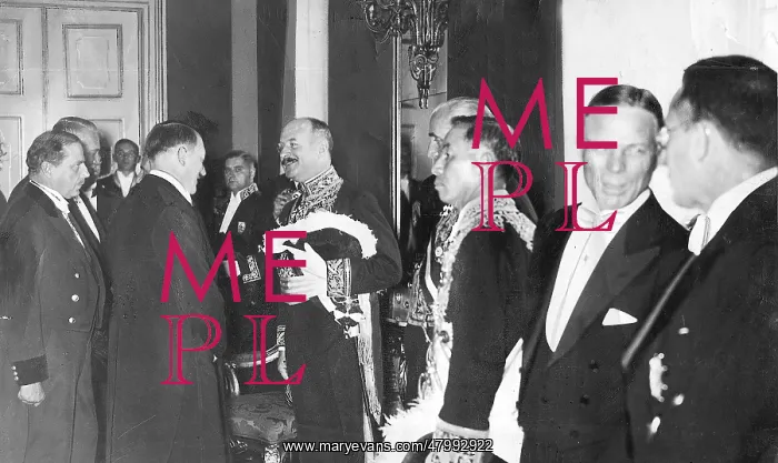 : First diplomatic reception by Hitler, Berlin, Germany : First diplomatic reception by Hitler, Berlin, Germany