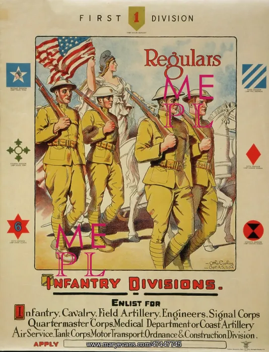 : First division, regulars - Infantry divisions - Enlist for i : First division, regulars - Infantry divisions - Enlist for i