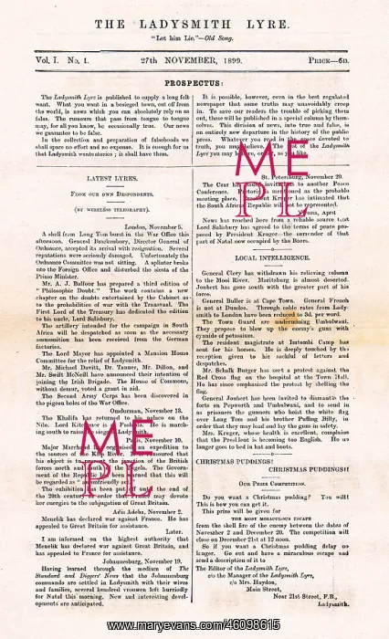 : First edition of The Ladysmith Lyre, Boer War : First edition of The Ladysmith Lyre, Boer War