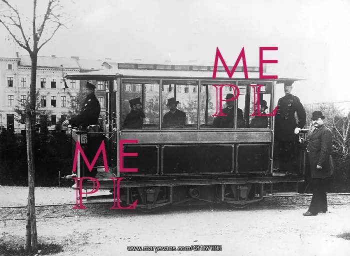 : The first electric tram in Berlin, 1881 : The first electric tram in Berlin, 1881