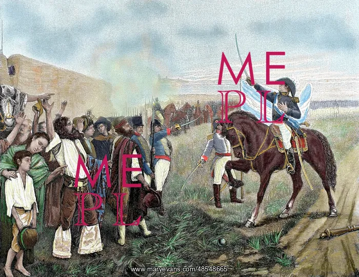 : The first flag of Argentina presented to the revolutionary a : The first flag of Argentina presented to the revolutionary a