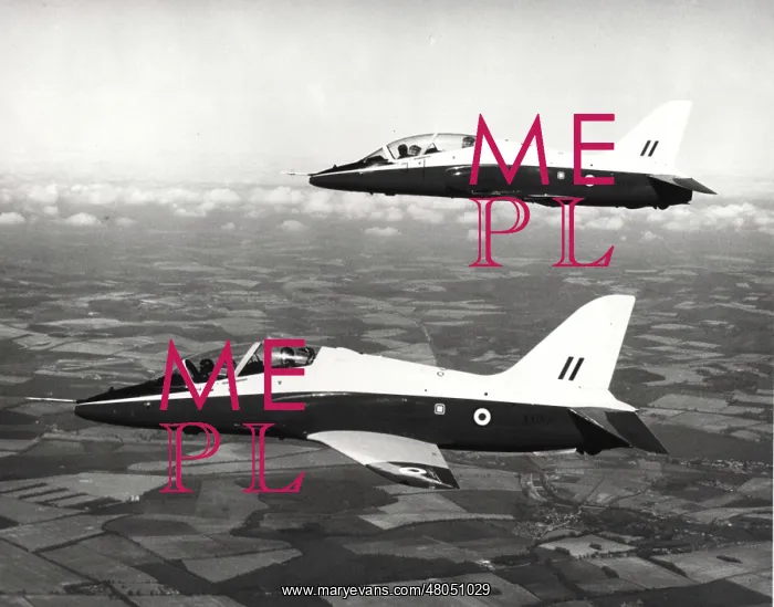 : The first Hawk XX154 in the air with XX157 : The first Hawk XX154 in the air with XX157