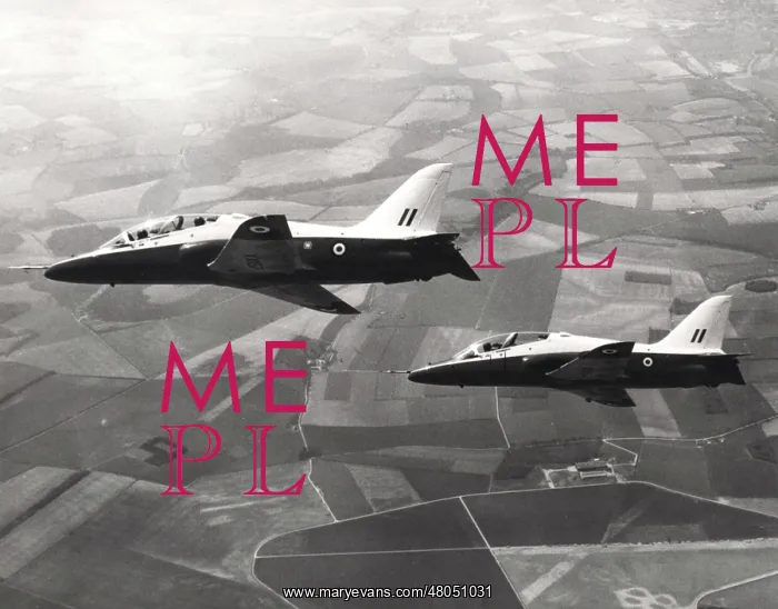 : The first Hawk XX154 in the air with XX157 : The first Hawk XX154 in the air with XX157