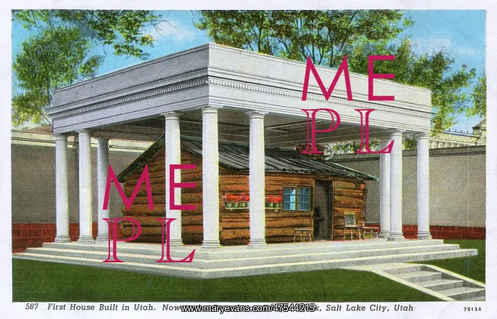 : First House built in Utah - Deuel Cabin, Salt Lake City : First House built in Utah - Deuel Cabin, Salt Lake City
