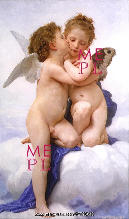 : The First Kiss, by Bouguereau : The First Kiss, by Bouguereau