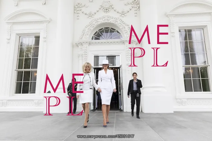 : First Ladies Melania Trump and Brigitte Macron : First Ladies Melania Trump and Brigitte Macron